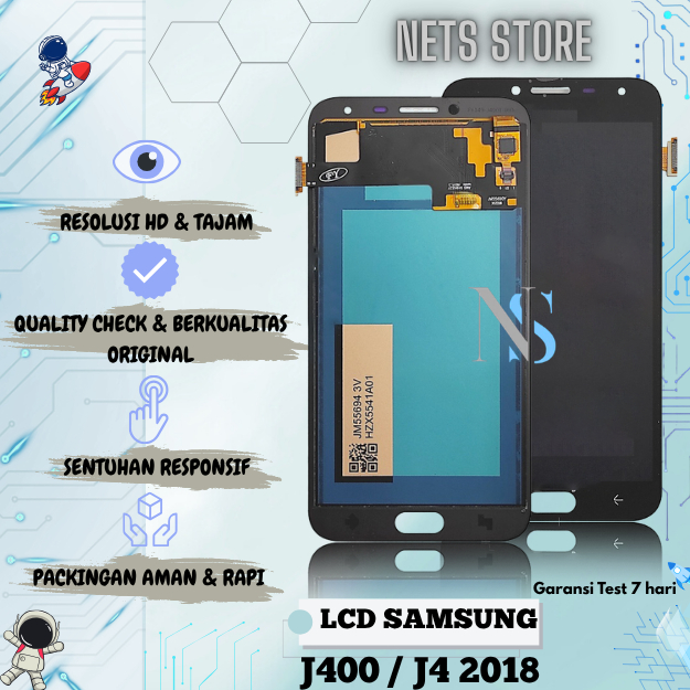 LCD TOUCHSCREEN SAMSUNG J4 2018 / J4 / J400 / J400F ORIGINAL FULLSET COMPLETE