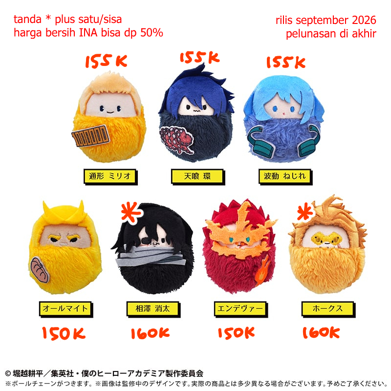 [PRE-ORDER] BACA DESC Tapinui MHA My Hero Academia vol. 3 Aizawa Hawks All Might