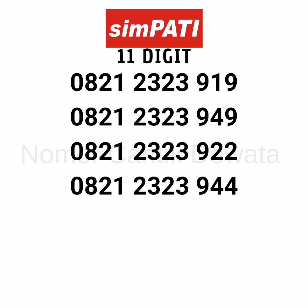 Nomor Cantik Simpati Kartu Perdana Telkomsel Nomer Cantik Seri 5758