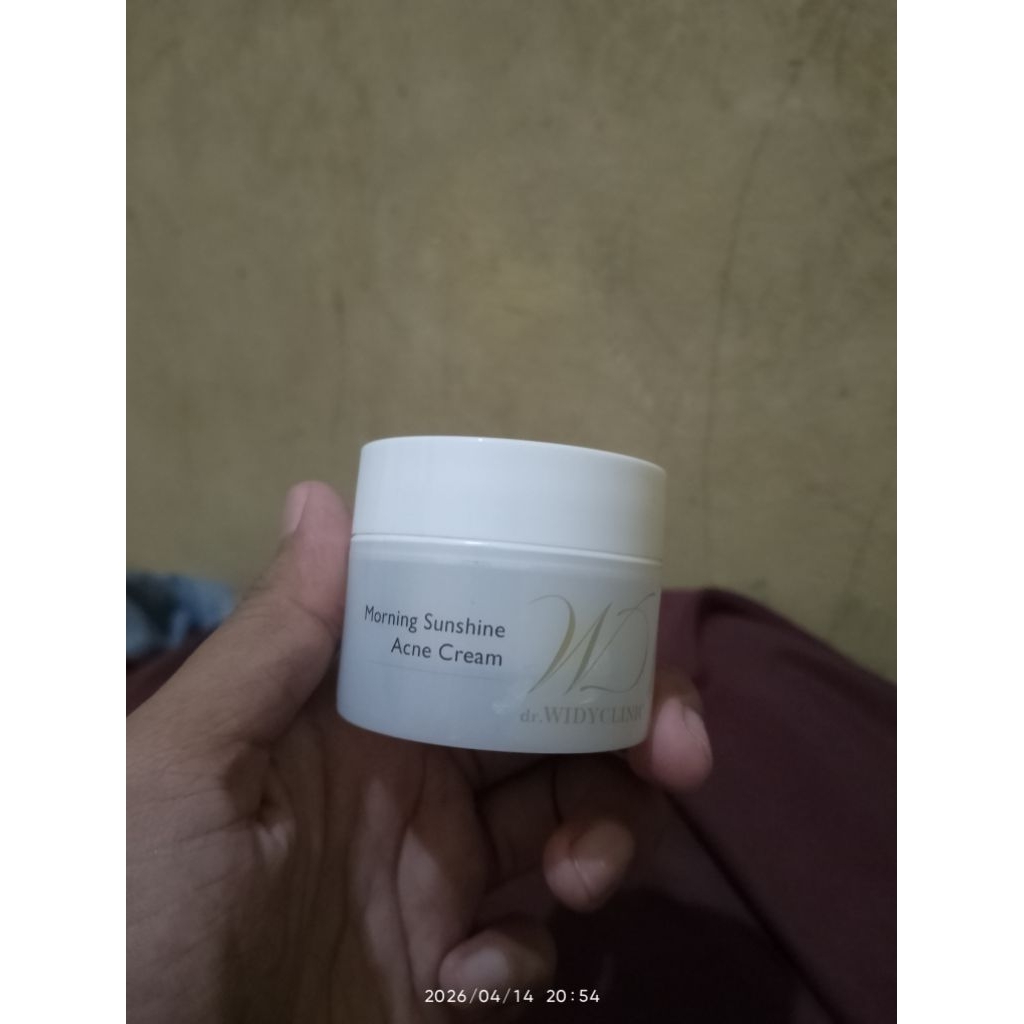 PRELOVED 1X PAKAI WIDY CLINIC ACNE CREAM MORNING SUNSHINE