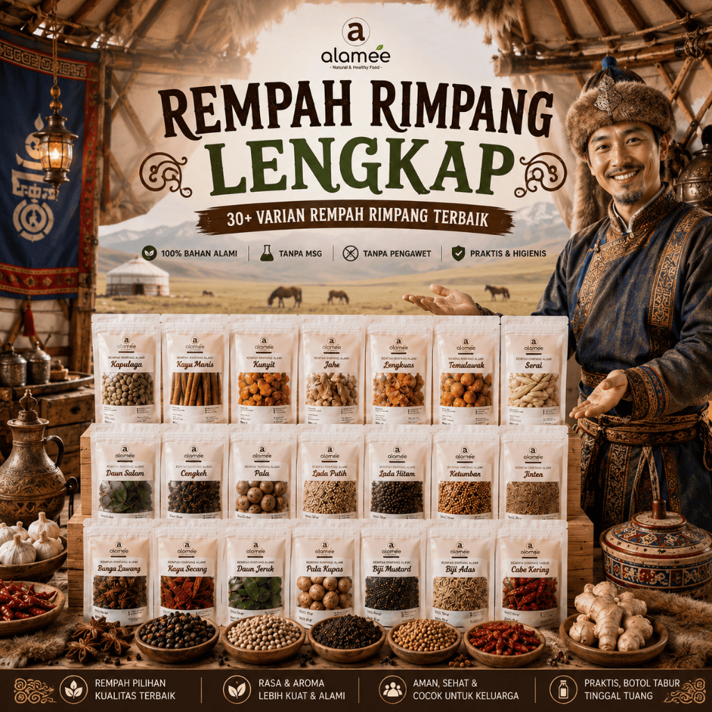 ALAMEE Bumbu Dapur Rempah Kering 50gr Temulawak Jahe Kapulaga Ketumbar Lengkuas Kayu Manis Cengkeh G