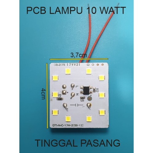 PCB LED AC 10 WATT 3,7cm x 4cm