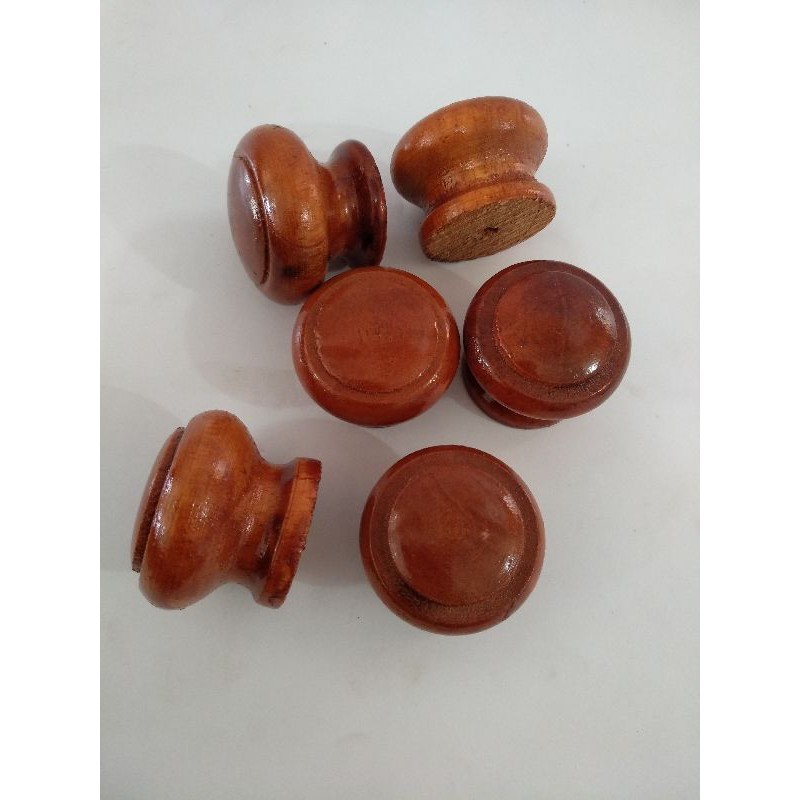 jual gagang laci kayu tarikan laci lemari kayu bulat satuan