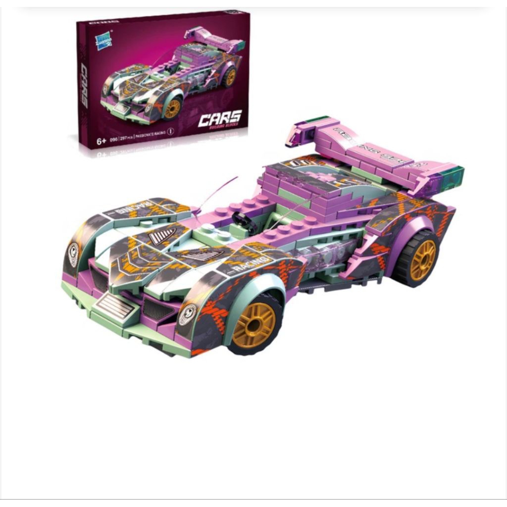 Block Car Racing Speed Car 297PCS – Mobil Balap Rakit Anak Kreatif Lego Mobil Balap