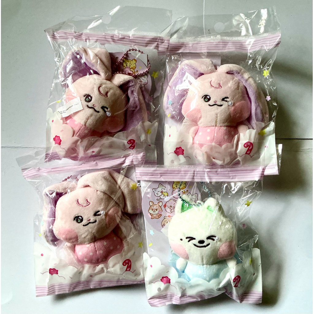 [Ready Stock] Mini Plush Keyring Official Sweet Dreamiez Kkyuping Jjed Line Doll Termurah Siap Kirim