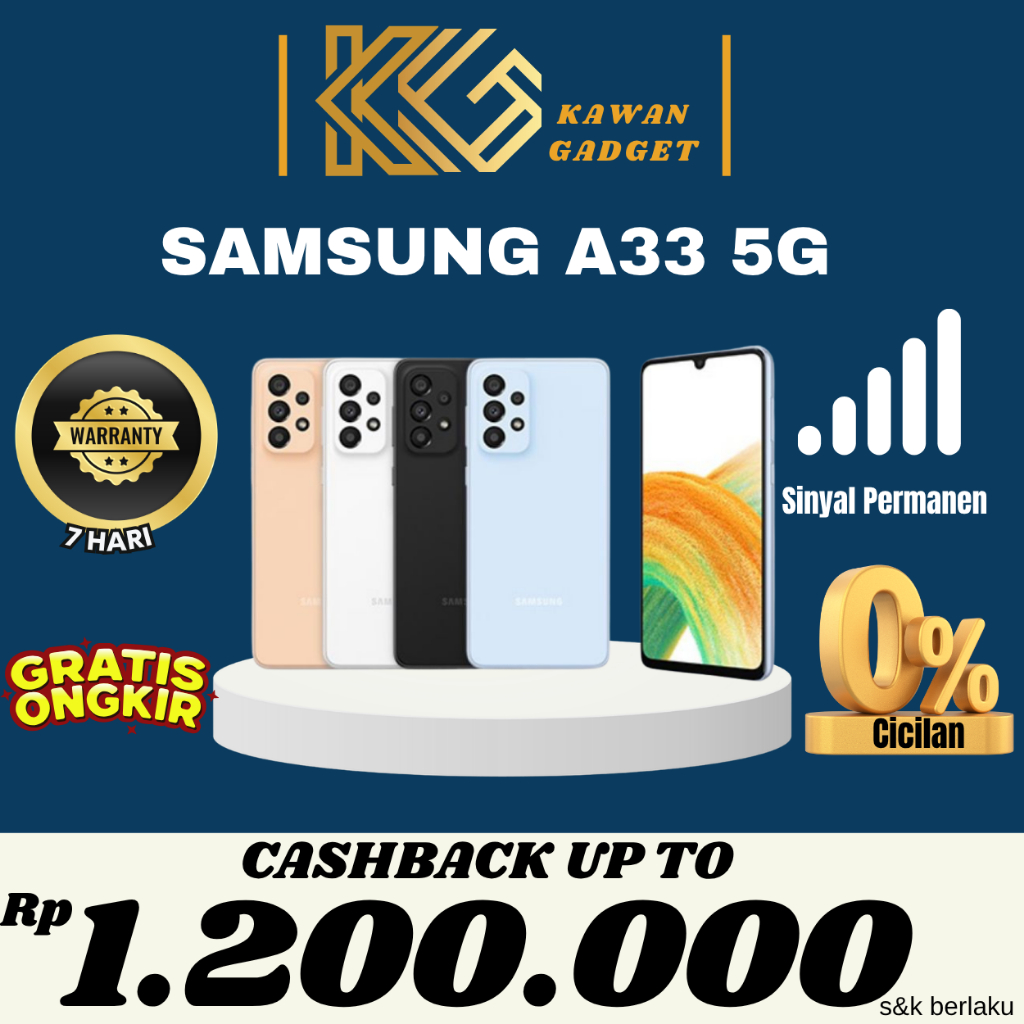 SEIN | Samsung Galaxy A33 5G 8/256GB 8/128GB Second Fullset Original Indonesia
