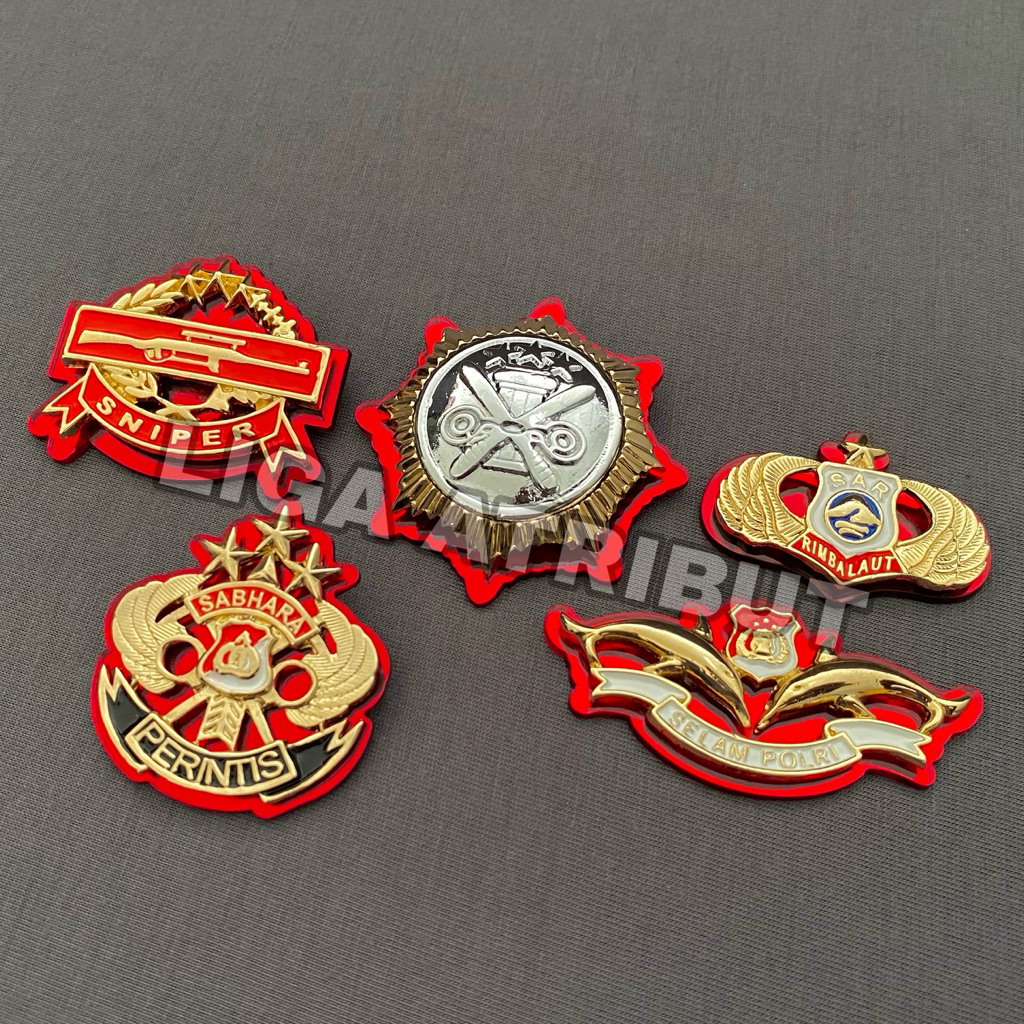 PIN SABHARA POLRI / BREVET SABHARA POLRI / BREVET SELAM POLRI / BREVET SAR RIMBA / BREVET SABHARA PO