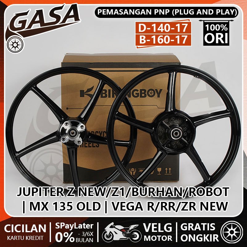 VELG BIKINGBOY PALANG Sanca RING 17 Untuk Jupiter Z New/Z1/Burhan/Robot, MX 135 Old, Vega R/Rr/Zr Ne