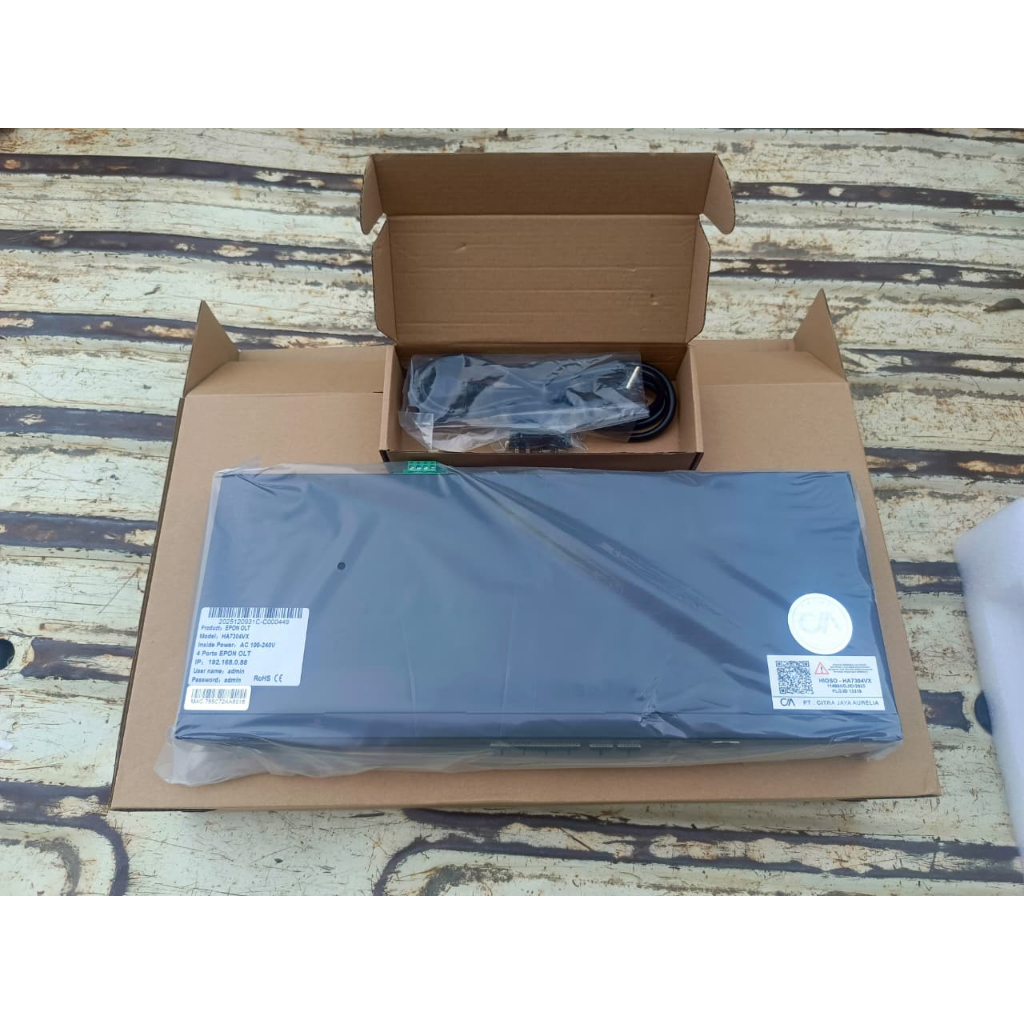 OLT HIOSO 4 PORT EPON HA7304VX SUPPORT UPLINK 10G