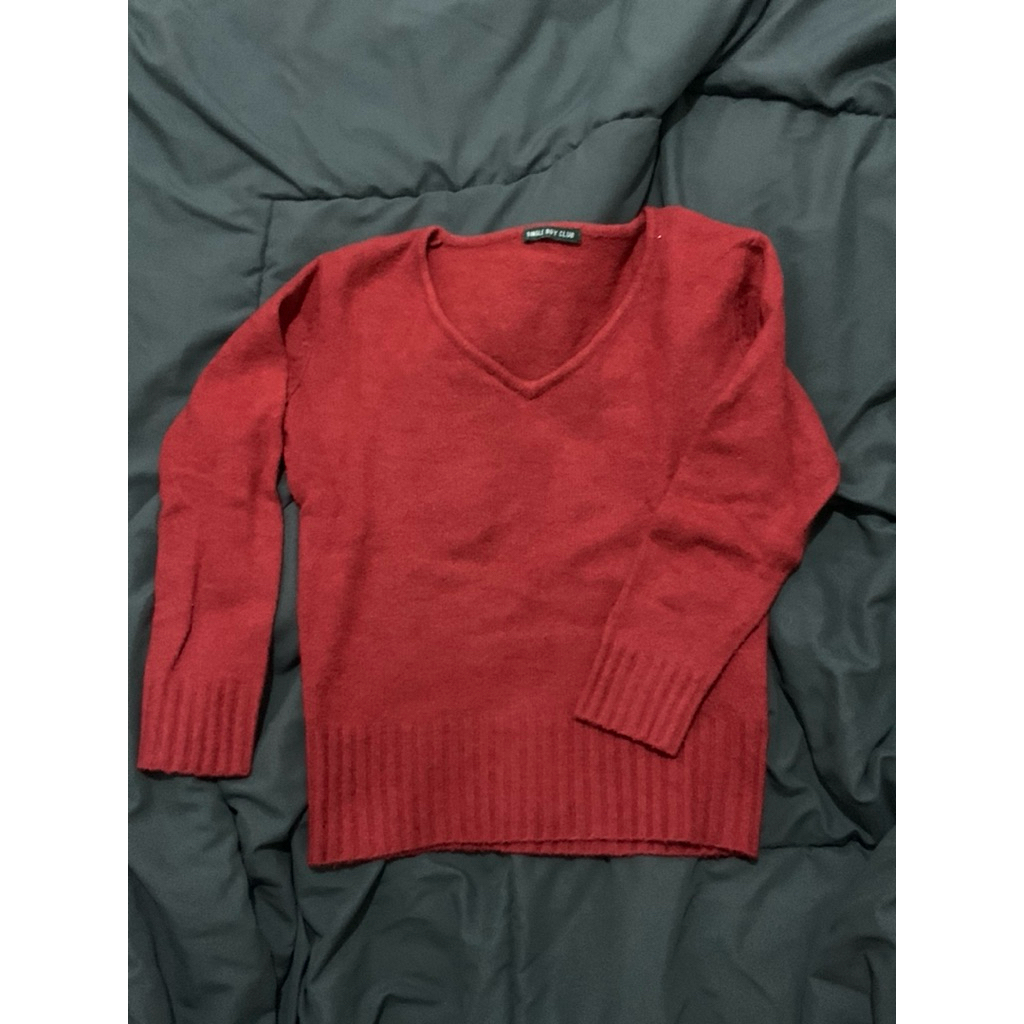 preloved knit merah single boy club