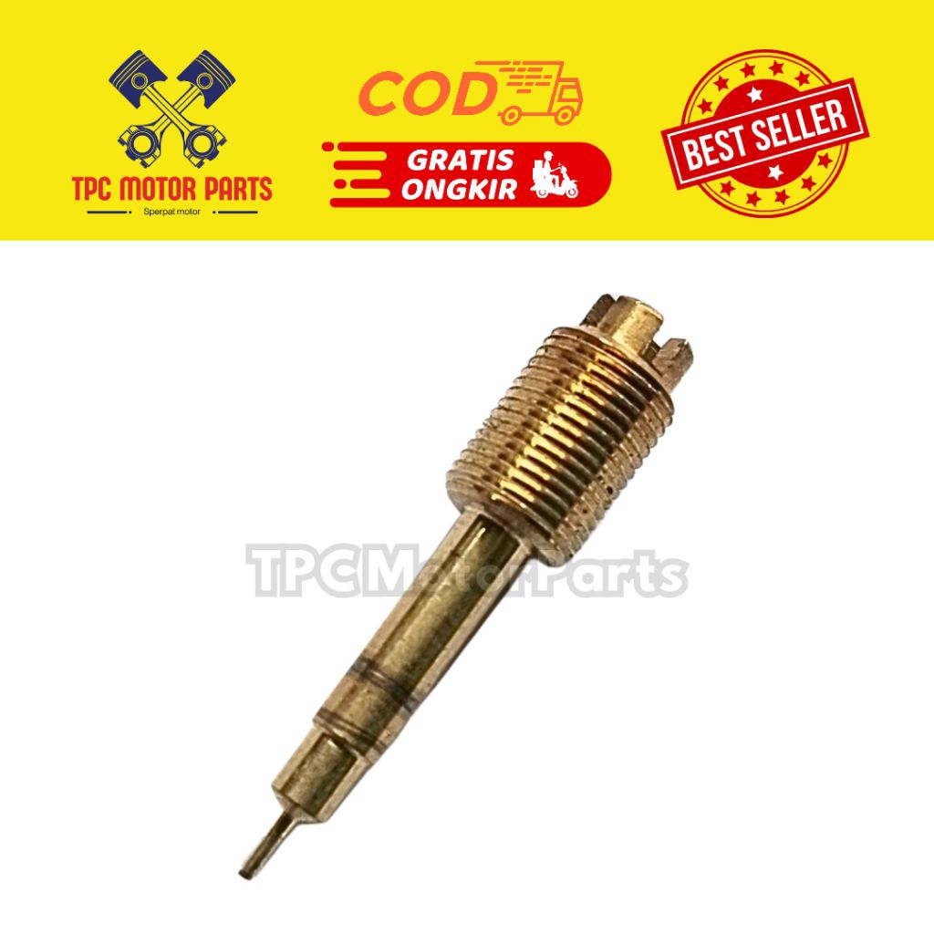 SCREW SET BAUT SETELAN ANGIN GAS KARBURATOR VARIO BEAT SCOOPY SPACY MEGAPRO NEW MONOSHOCK 150 ASLI o
