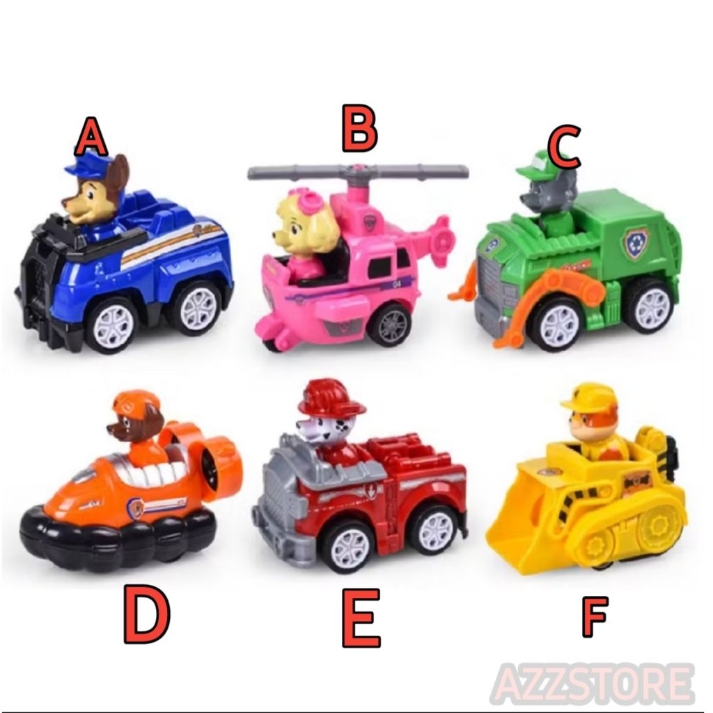 Paw Patrol Toys Paw Patrol Mainan Mobilan Action Figure Paw Patrol Naik Kendaraan