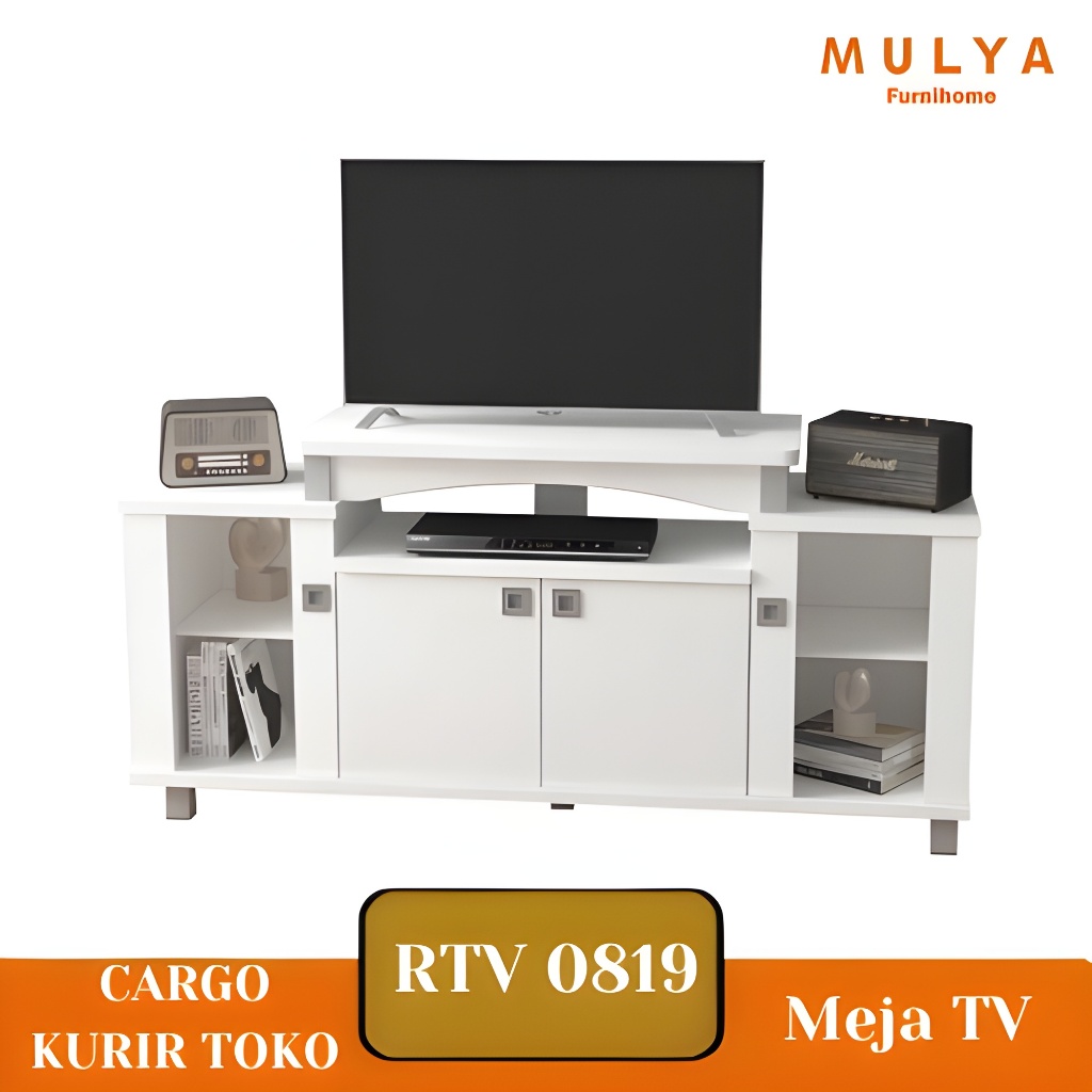 Meja TV Rak TV Minimalis Warna Putih & French | RTV 0821