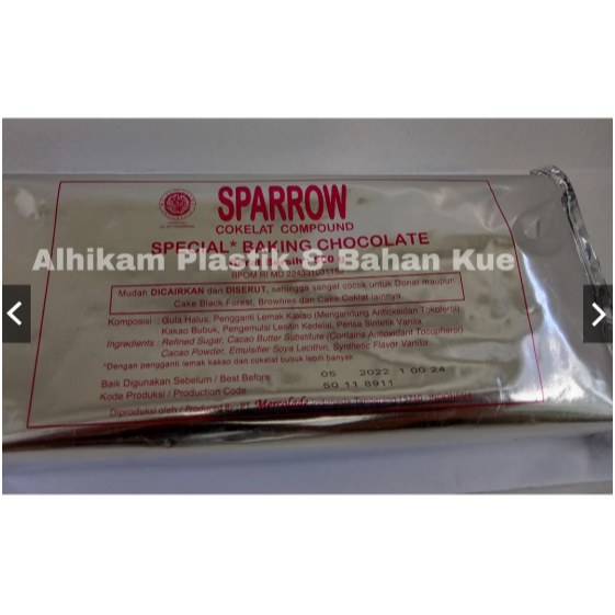 Cokelat Blok Sparrow / Coklat Batang Sparrow 500gr