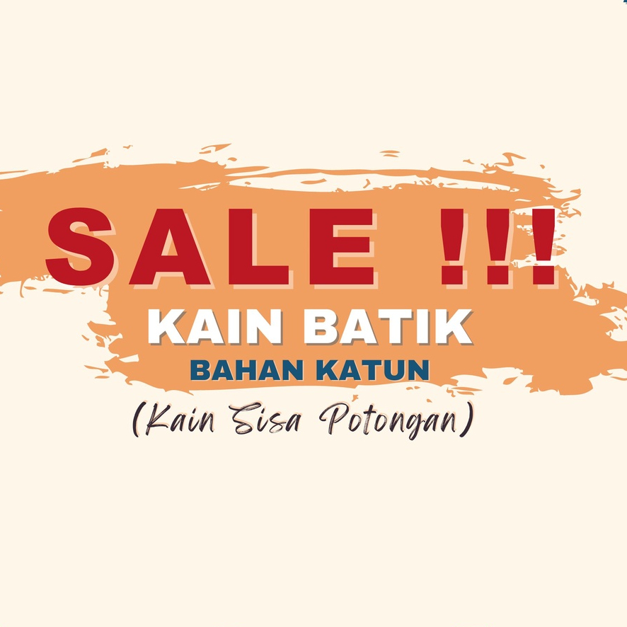 Tebus Murah Kain Batik Sisa Potongan Kode A