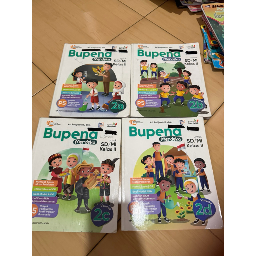 Buku Bupena 2a 2b 2c 2d kelas 2 SD bekas ori
