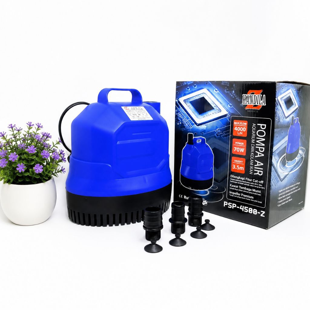 POMPA AQUARIUM KOLAM KOI KANDILA PSP 4500Z 4000L/H 70W pompa air mancur pompa kolam koi