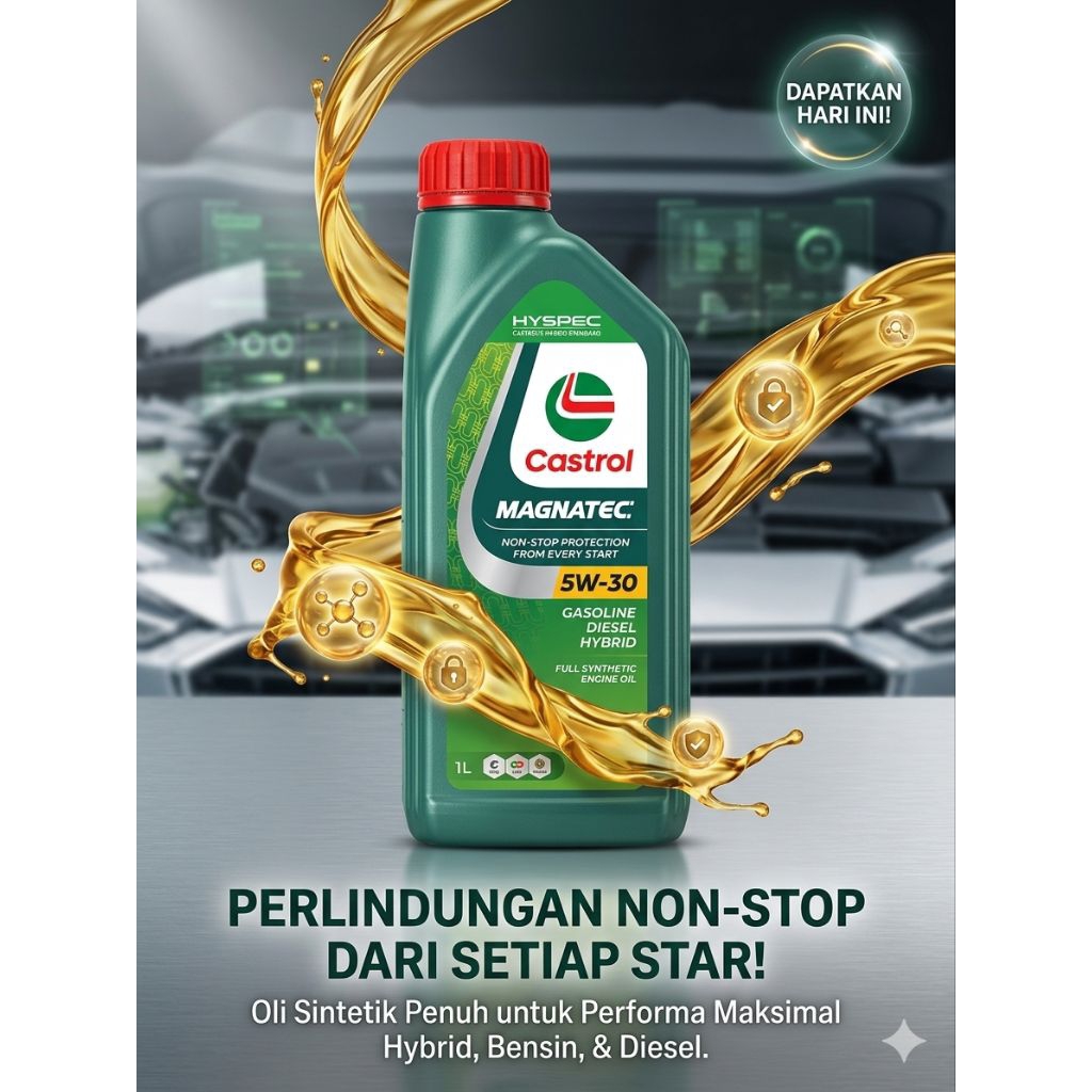 CASTROL MAGNETEC 5W-30. ORIGINAL PRODUK.