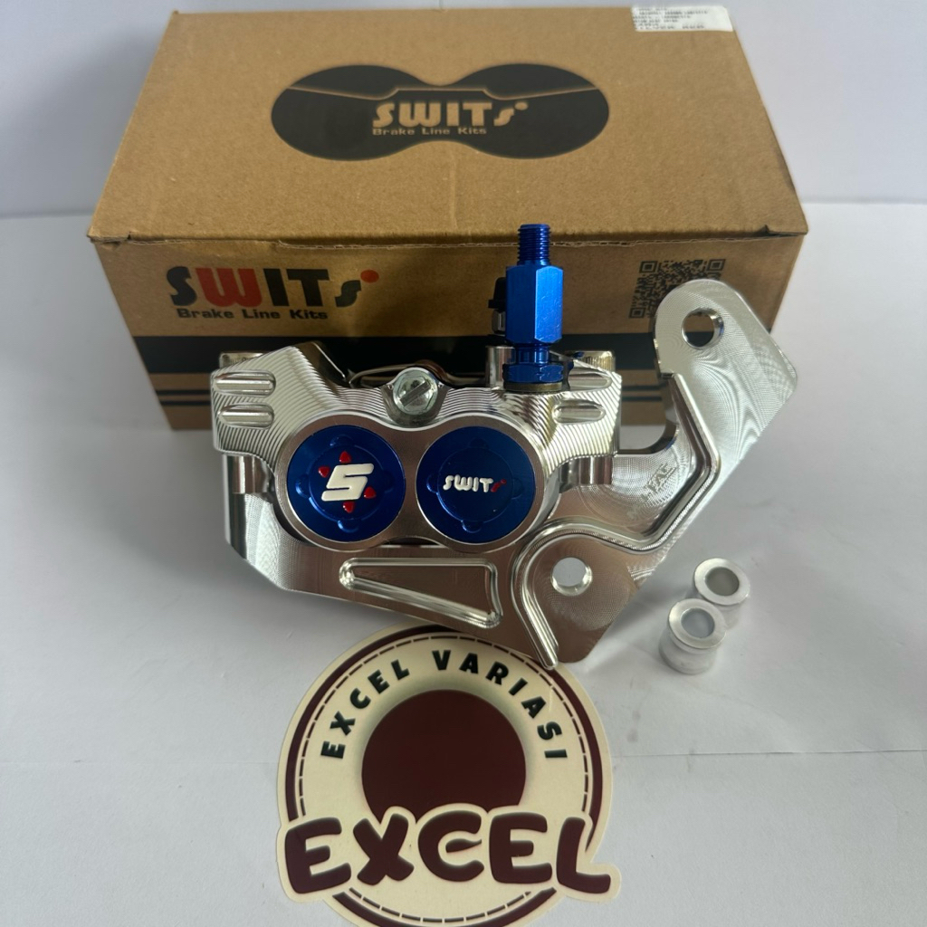 PAKET KALIPER FORMULA SWITS COIN LOGO WARNA FULL CNC + BREKET DEPAN NMAX DISC 230/260