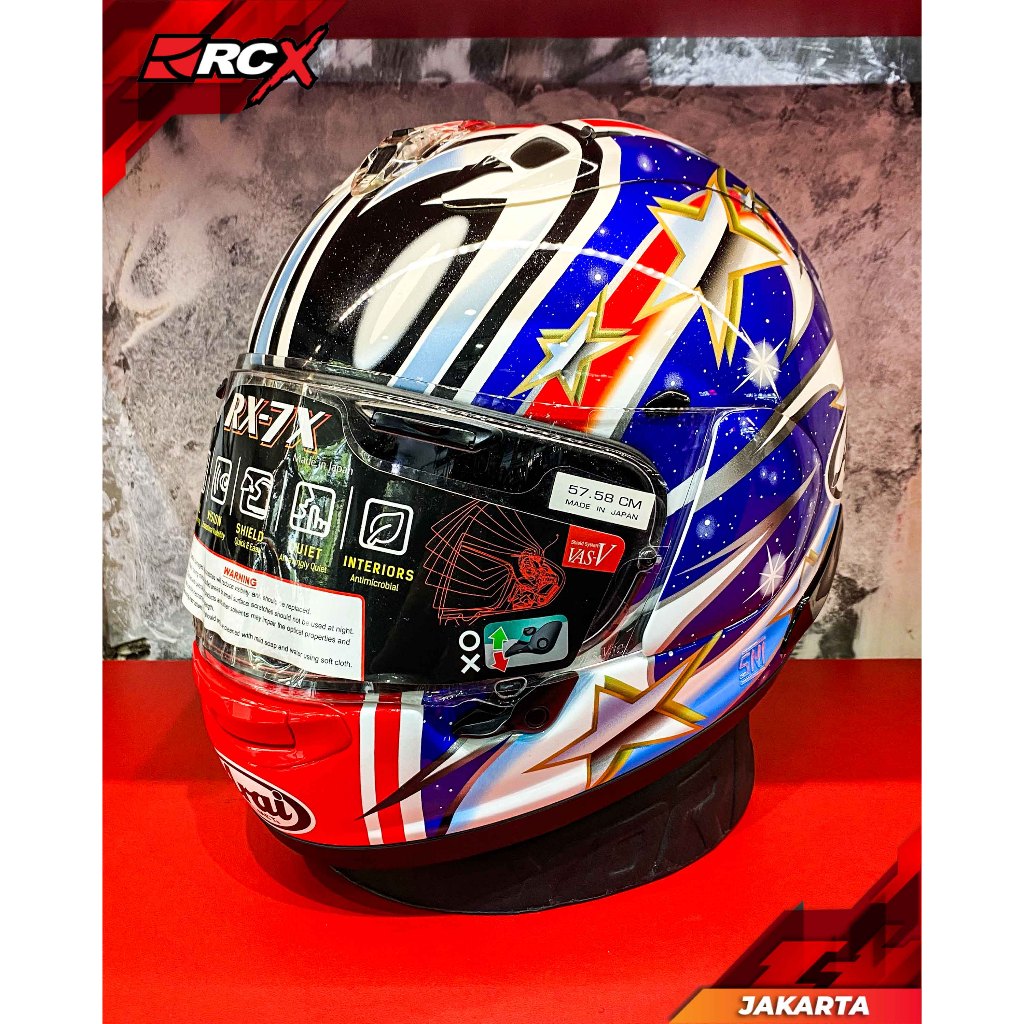 Helm Arai RX-7X Nakano Red '99 Original Second 2nd Bekas RCX