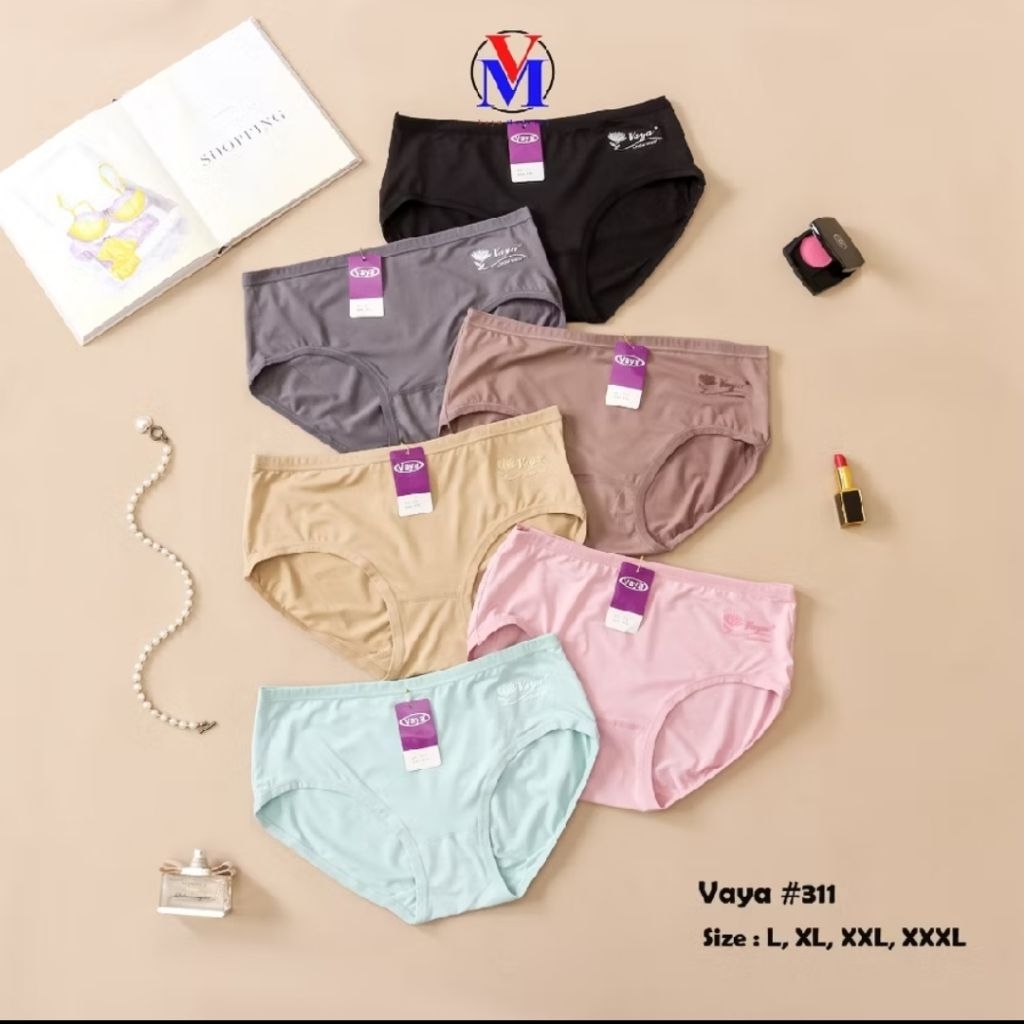 12 PCS (1 LUSIN) VAYA CELANA DALAM WANITA ART 311 (VAYA SOFT)