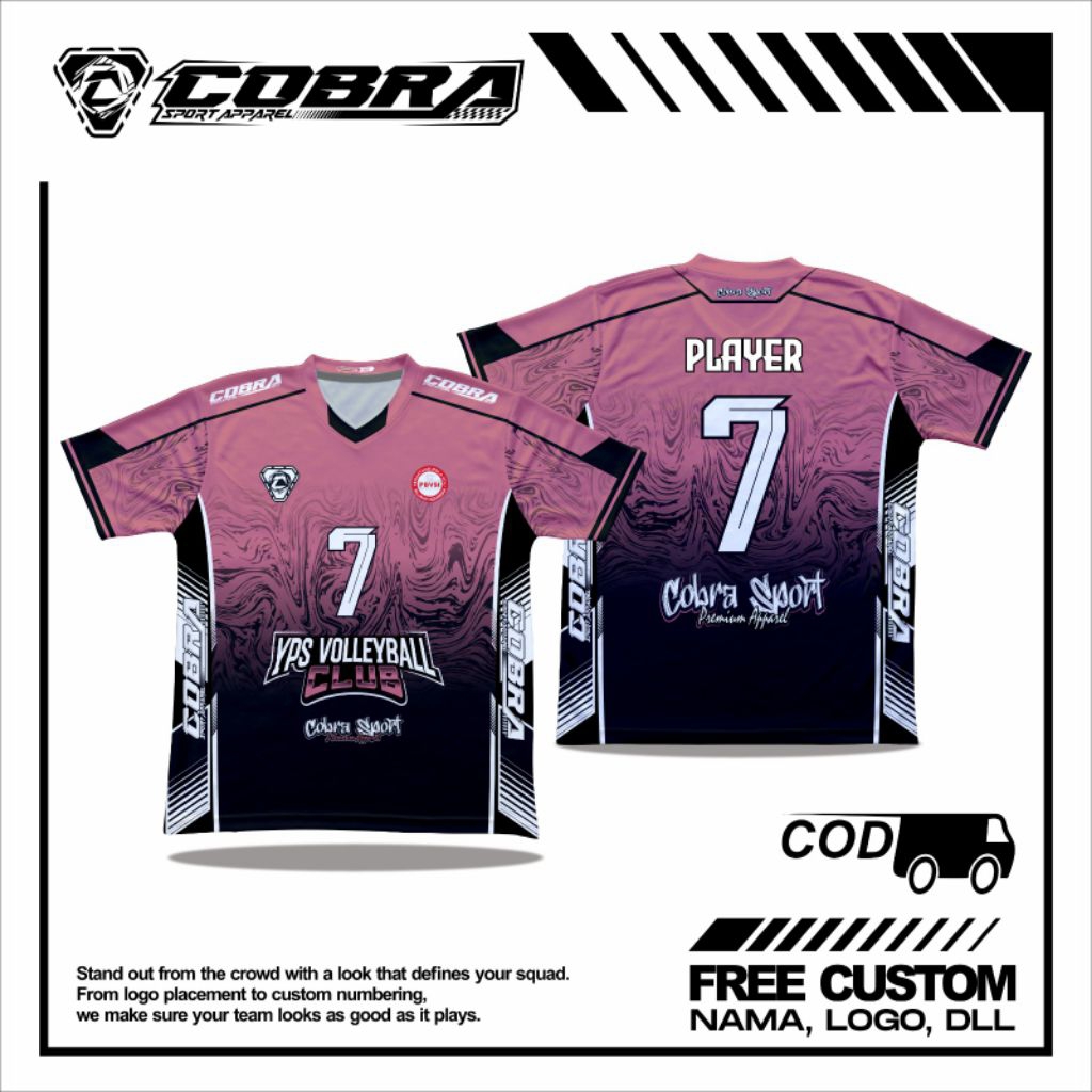 Promo Baju Jersey Voli Volly Full Printing Setelan Olahraga Baju Celana Jersey Voli Custom Desain su