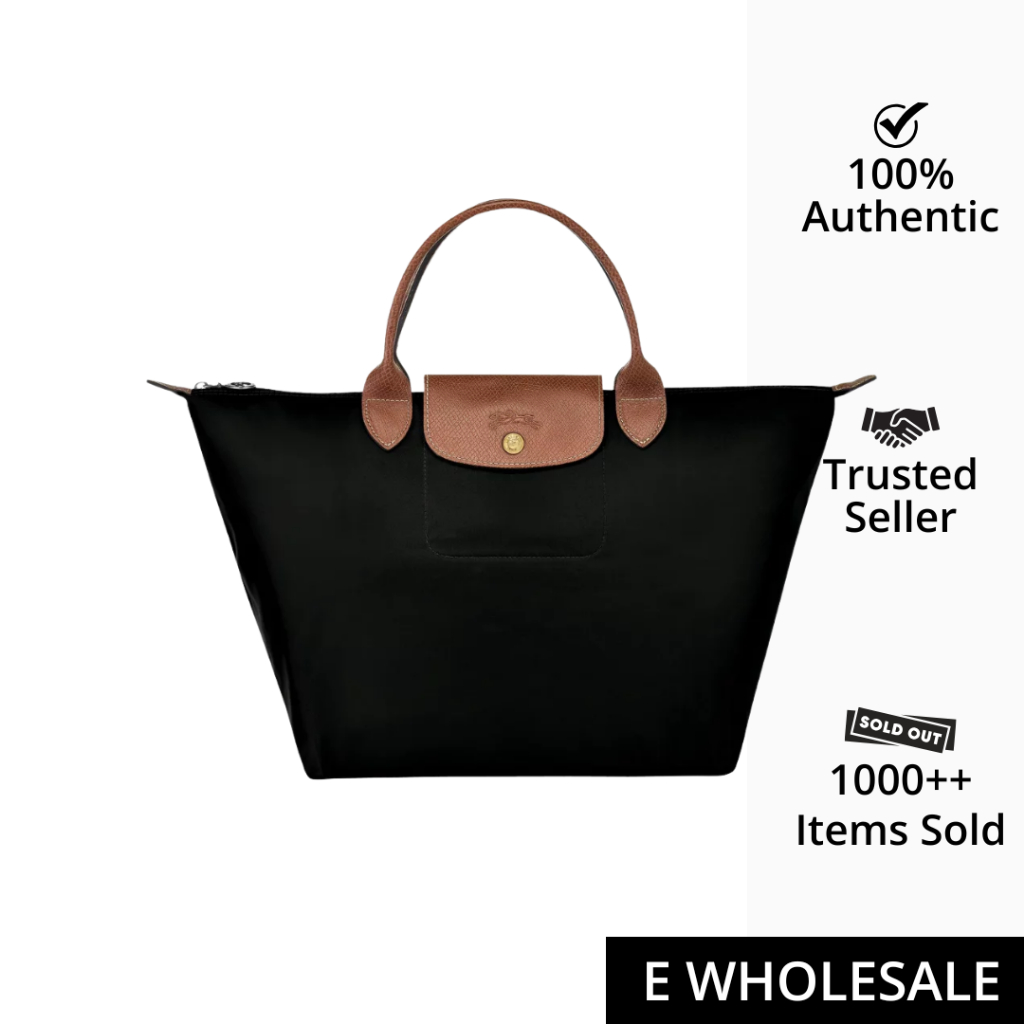 Longchamp Le Pliage Original M Top Handle Bag Black (L1623089001)