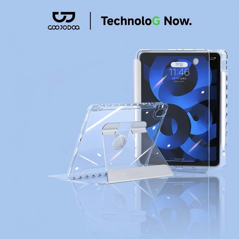 GOOJODOQ  Acrylic fully transparent Casing iPad For iPad Air 4 Air 5 Case for iPad