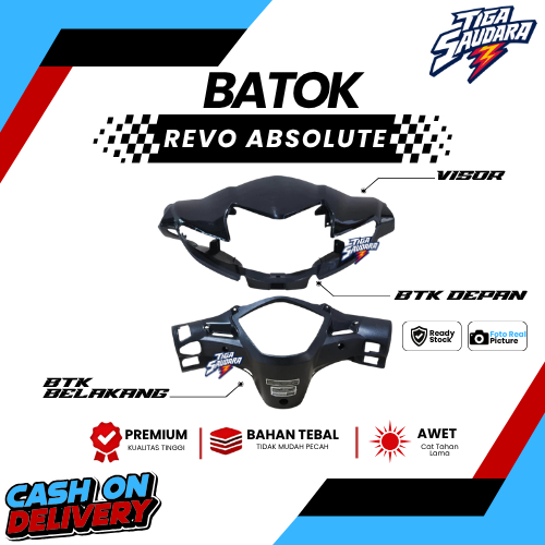 BATOK || TOTOK DEPAN, VISOR, BELAKANG REVO ABSOLUTE 110 || REVO KARBU 2009-2010-2011-2012