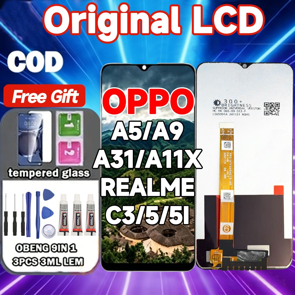 ORIGINA LCD OPPO A5 2020/A9 2020/A31 2020/A11X/REALME 5I/C3 FULL SET TOUCHSCREEN HD ORIGINAL 100%