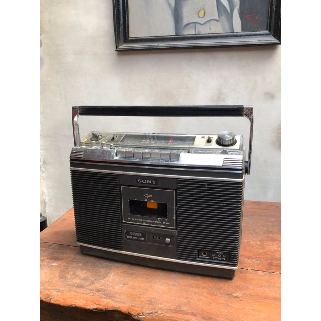 Radio Tape Bombox tua antik Sony