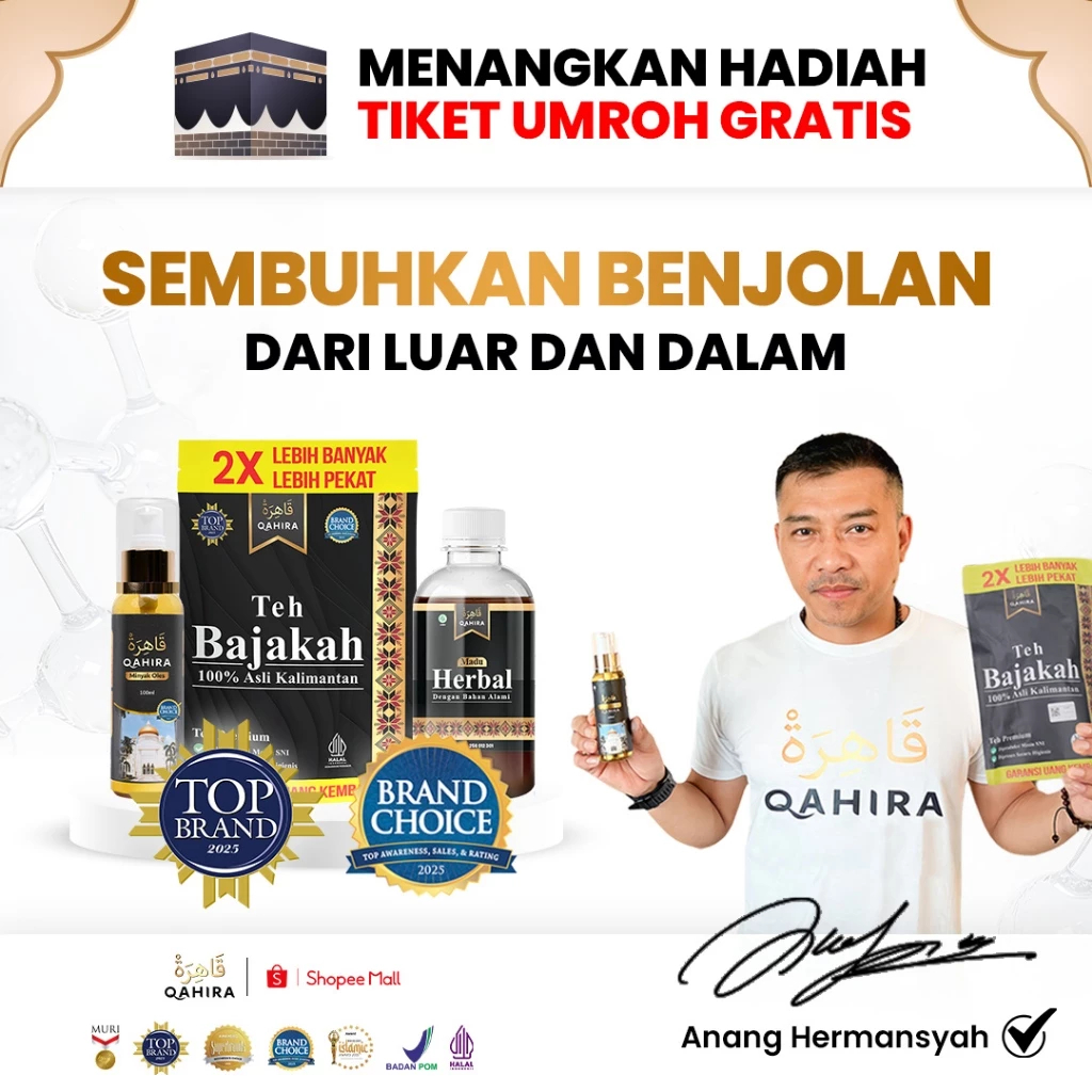 MINYAK OLES QAHIRA Original Atasi Benjolan Leher Lipoma