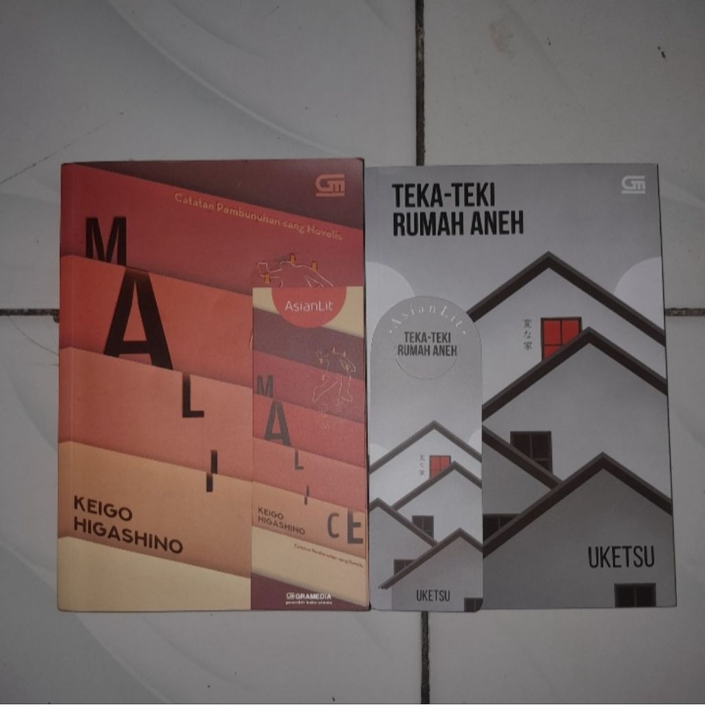 Preloved Novel Keigo Malice & Uketsu teka teki rumah aneh