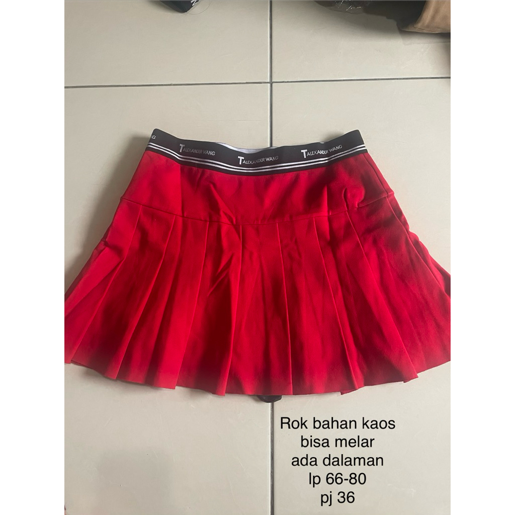 Rok Wanita Preloved | Rok Remaja Preloved | Bahan Kaos | Bahan Katun