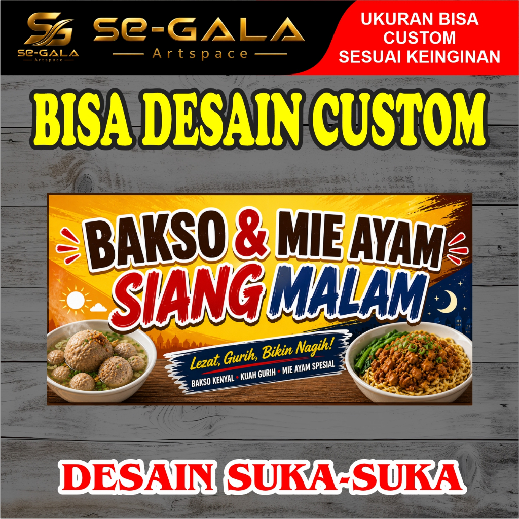 SPANDUK BAKSO / SPANDUK MIE AYAM / WARTEG PARASMANAN WARUNG JUALAN / PULSA KONTER / WARUNG / SERVICE
