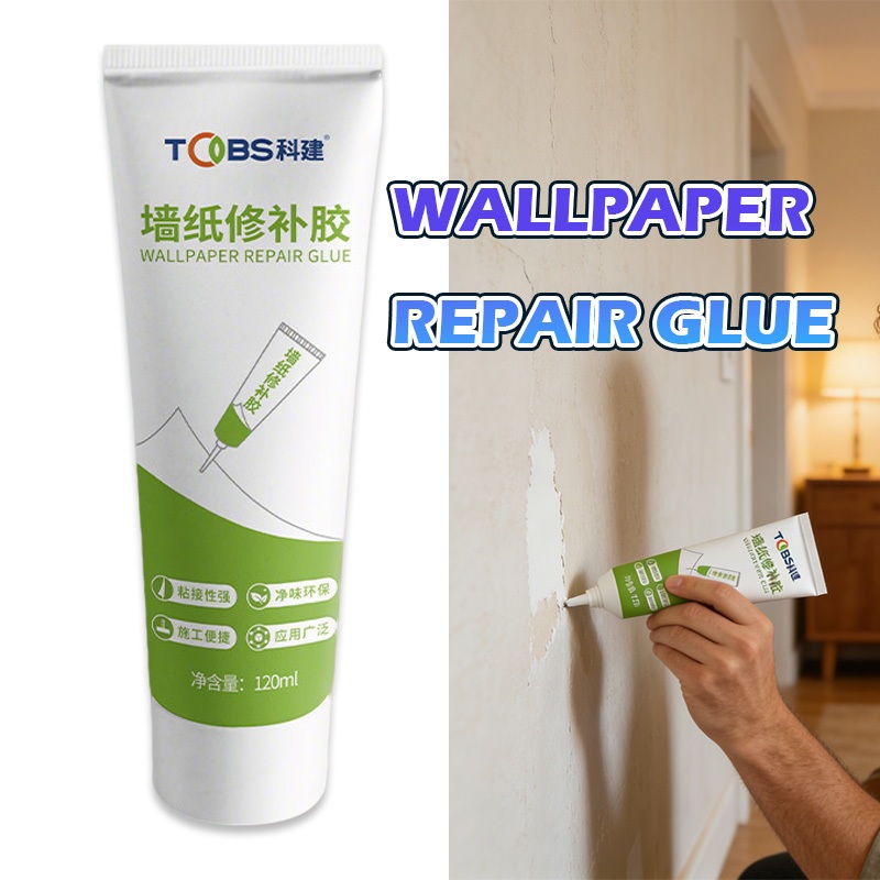 120ml Lem untuk wallpaper dinding tembok memperbaiki wallpaper yang lepas