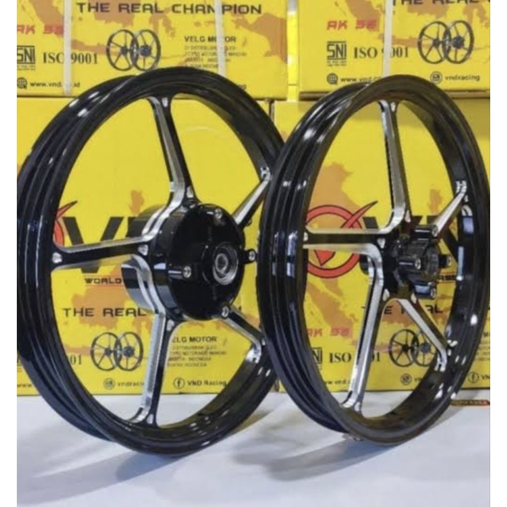 VELG VND AK55 SUPRA/KHARISMA BLACK