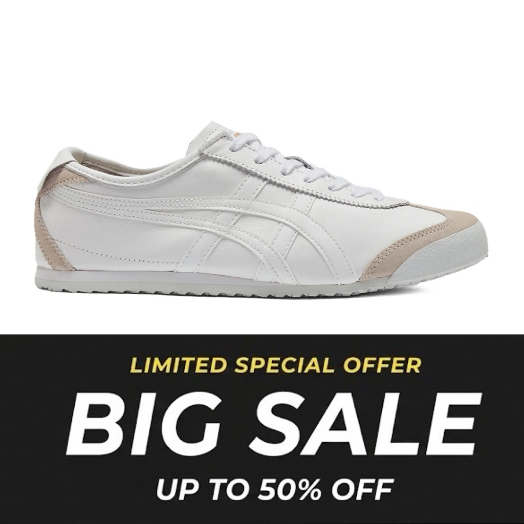 Onitsuka Tiger mexico 66 ORIGINAL indo triple white // free paperbag & kaos kaki