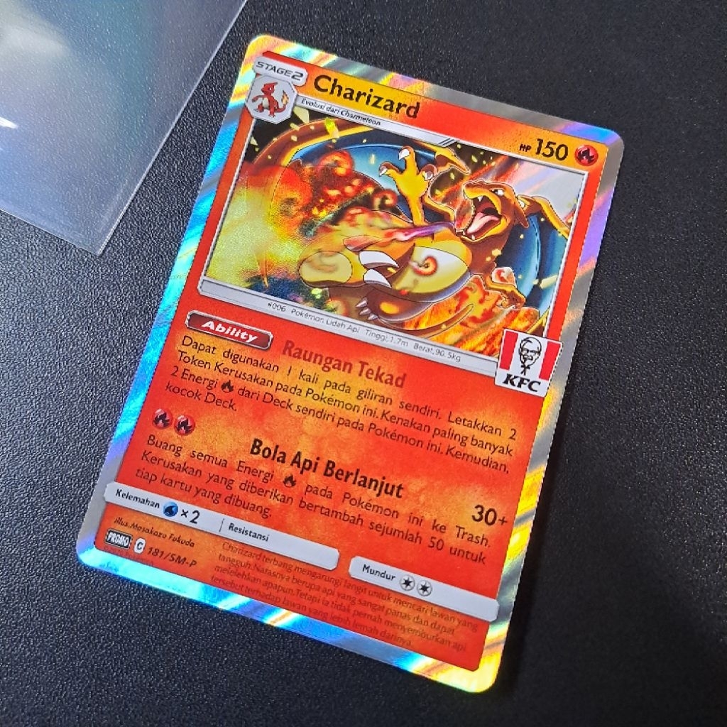 KARTU POKEMON CHARIZARD KFC