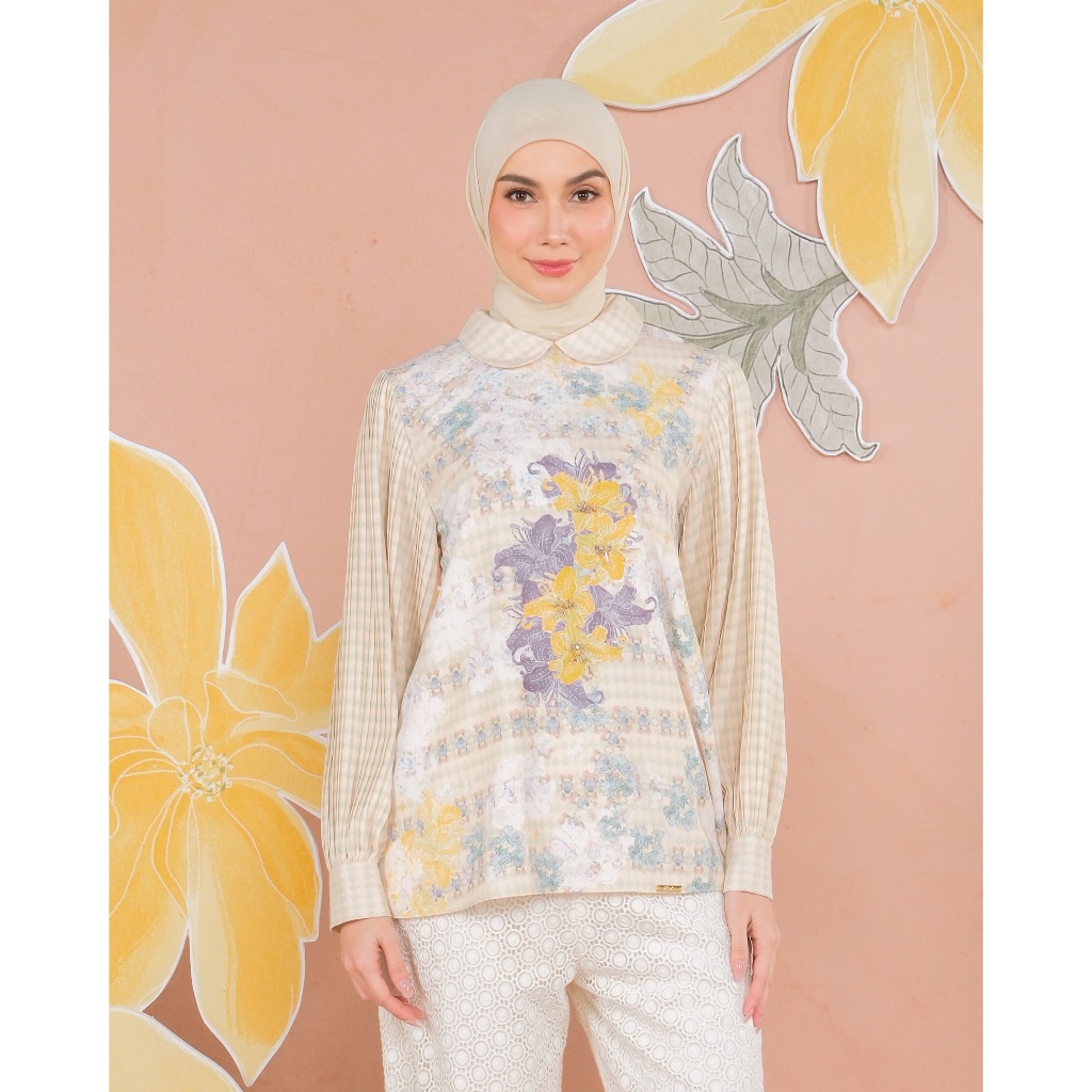 Muda Official | Signature I Printing Blouse | Atasan I Nalini