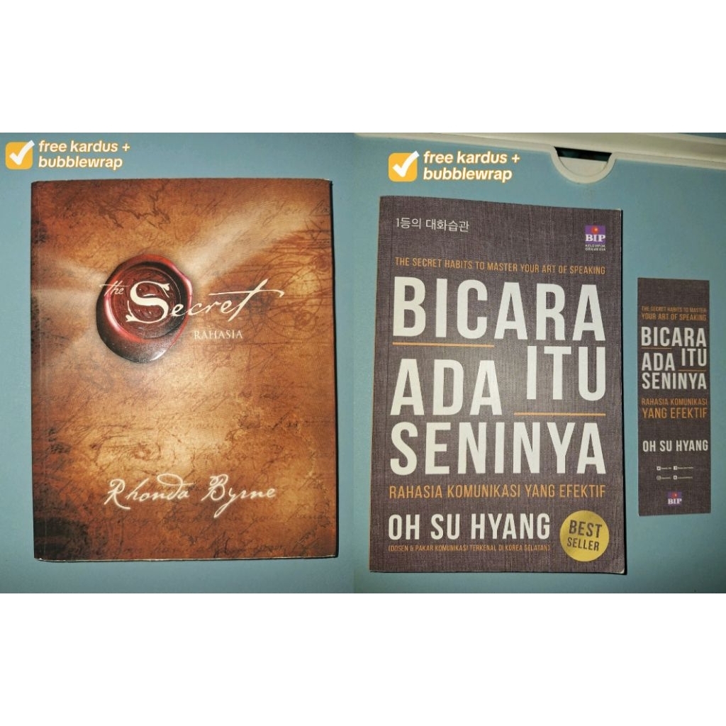 Preloved buku bicara itu ada seninya, the secret original