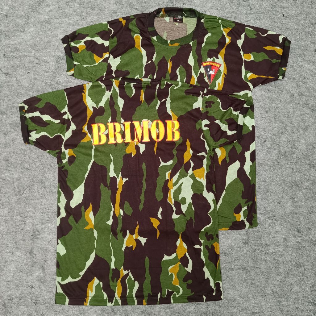 Kaos Pendek Loreng BRIMOB / Kaos Loreng BRIMOB / PDO Loreng BRIMOB