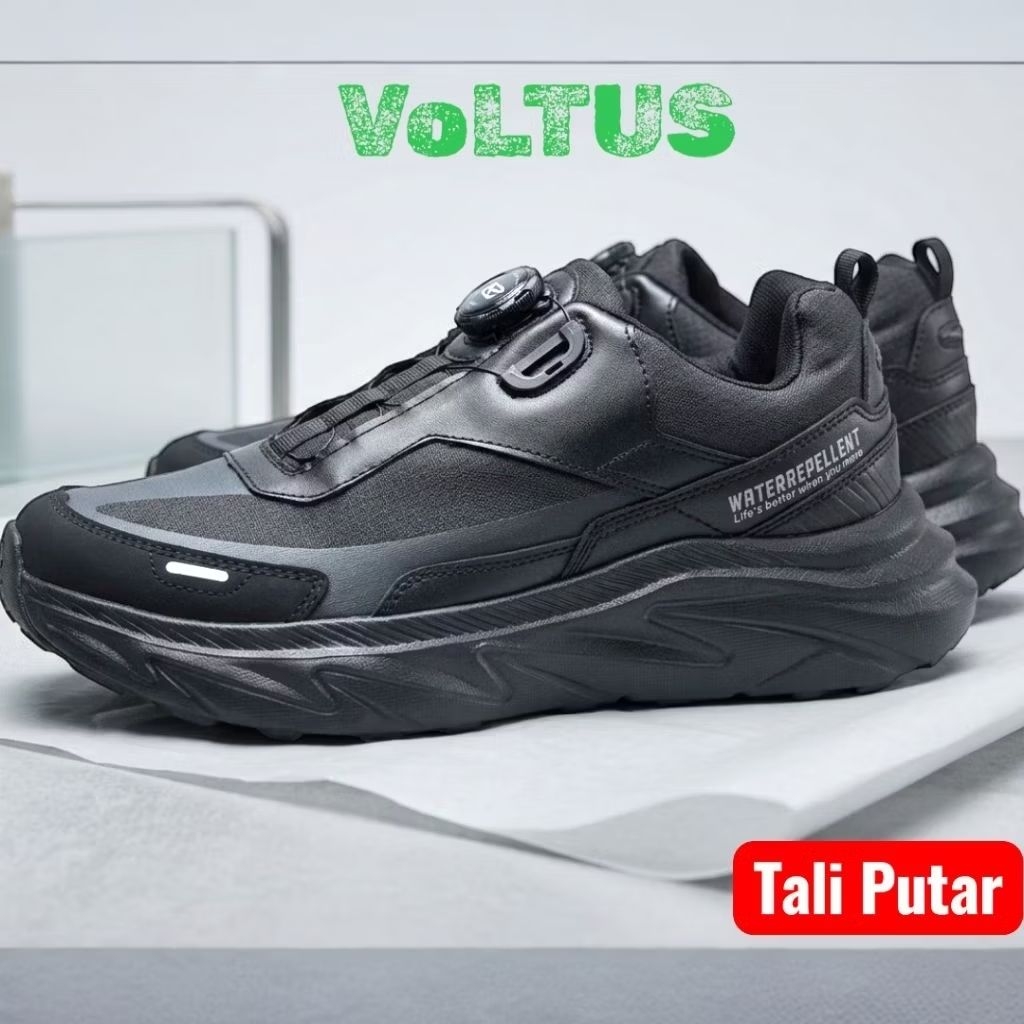 Sepatu Tali Putar ATH VOLTUS BLACK