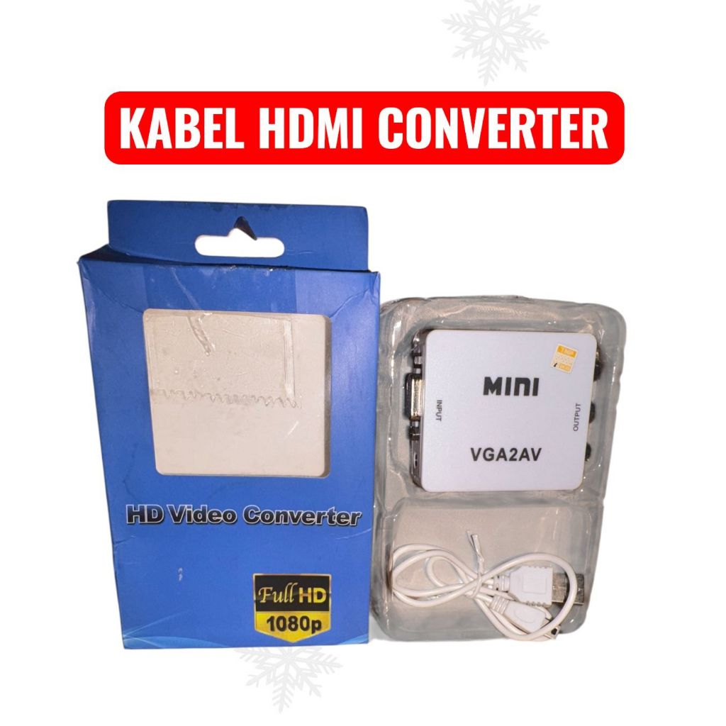 CONVERTER VGA to RCA / Converter VGA to AV / VGA to AV Mini Converter