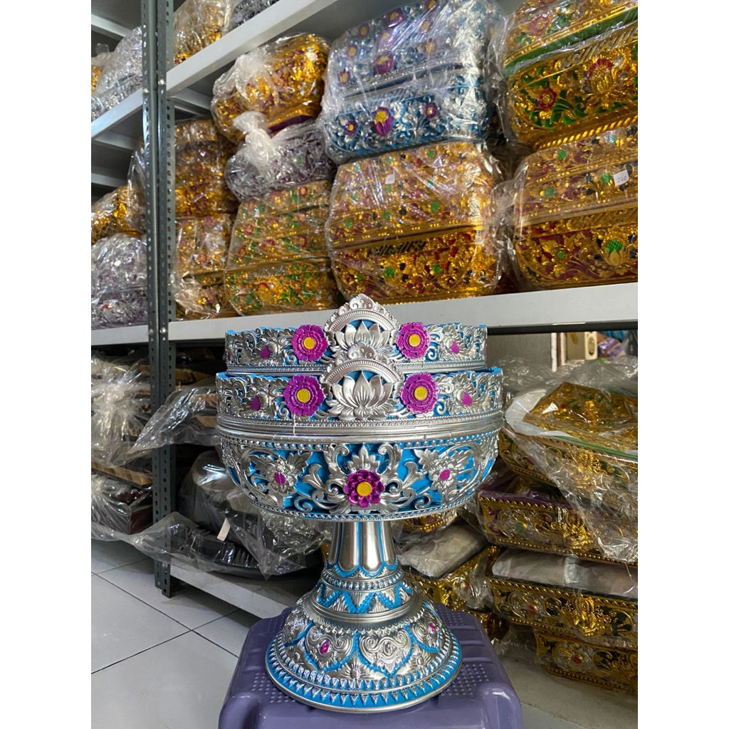 Dulang melamin teratai susun 2 size 25cm