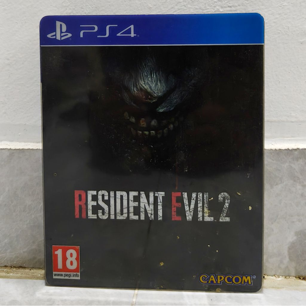 BD Kaset PS4 PS5 Resident Evil 2 Steelcase Edition Game CD PS Playstation 4 5 Original Bekas Second 