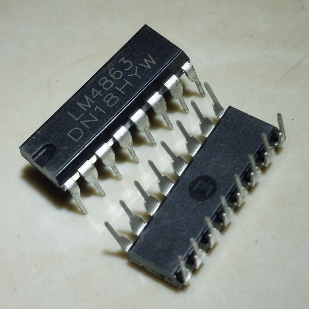 2 Buah 2Pcs LM4863 Dip-16 Tancap LM 4863 LM4863D LM4863N IC Audio Amplifier LM4863P