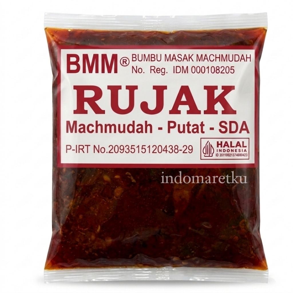 Bumbu Masak Instant Rujak BMM Machmudah 55 Gram
