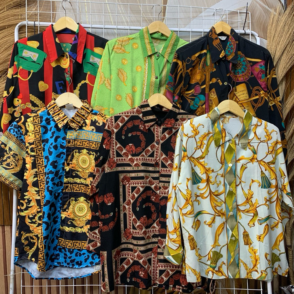 size xxl lokal kemeja vintage Kemeja vintage kemeja mewah kemeja sultan kemeja silk kemeja polyster 