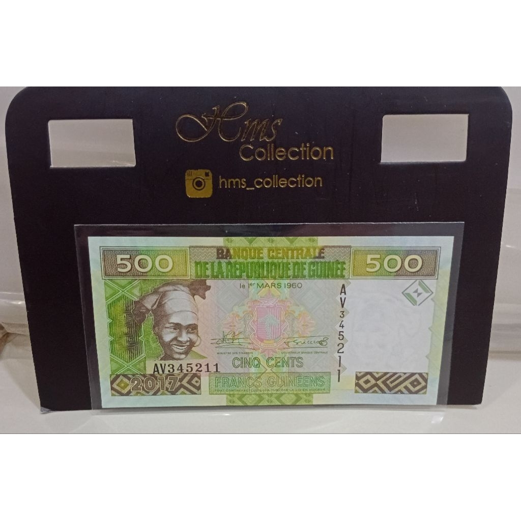 Guinea 500franc UNC untuk Numismatik